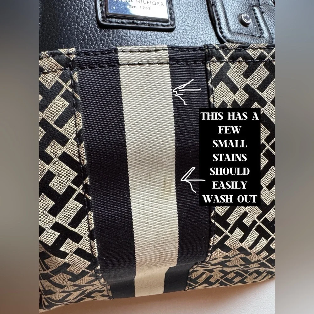 Tommy Hilfiger signature Jacquard Faux Leather handbag